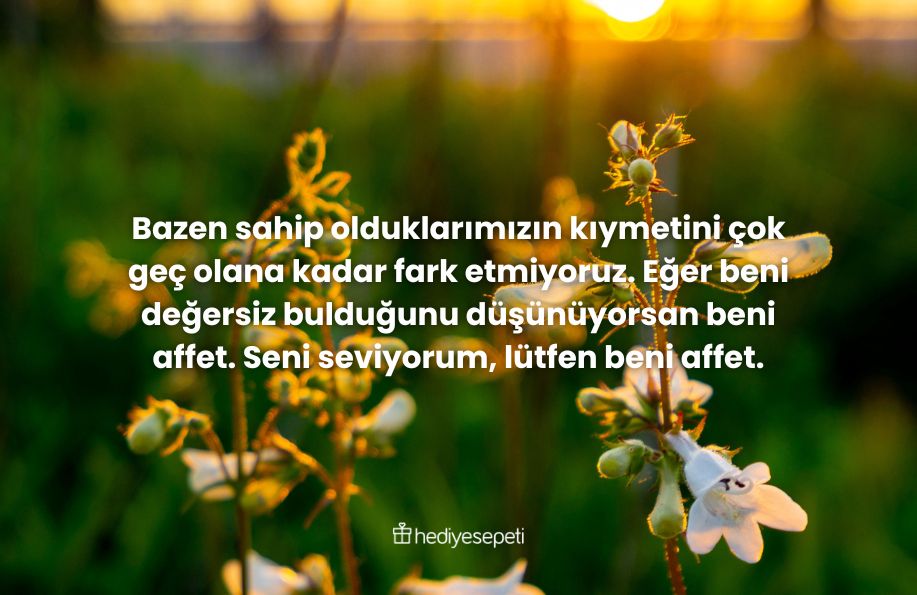 kırdığın birine özür mesajı